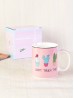 "Can't Touch This!" Cactus Print Mug With Gift Box (Set of 4) 350ml (12oz)